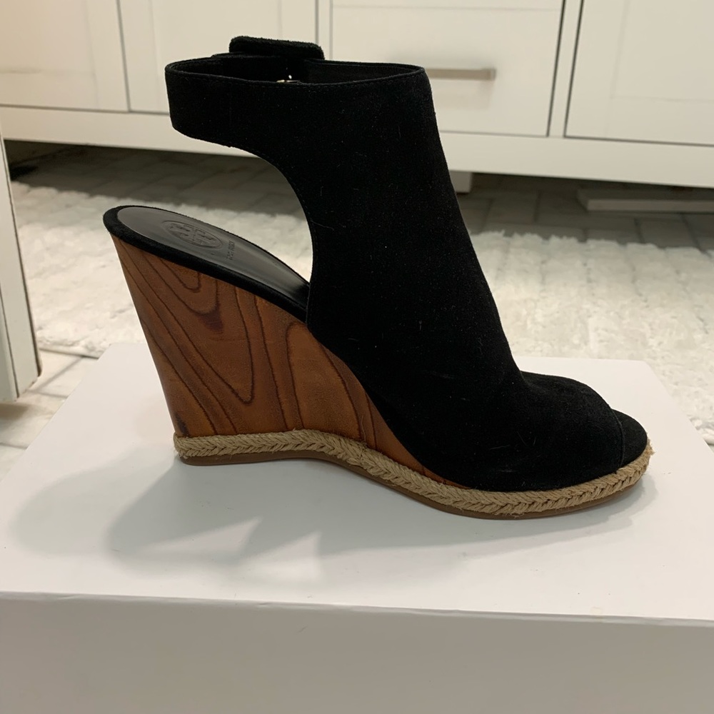 Tory Burch Peep Toe Wedge